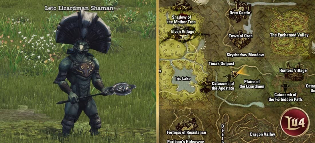 Leto Lizardman Shaman l2